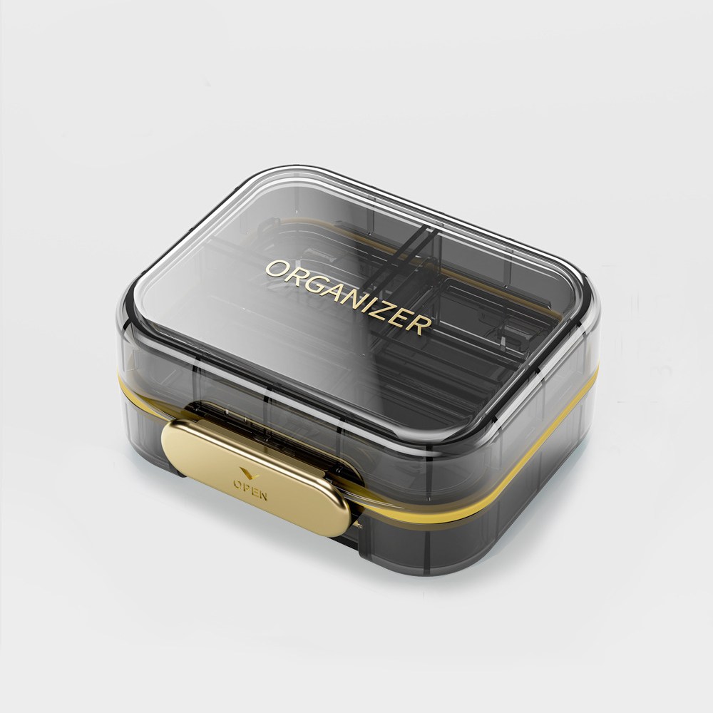 레디박스 크리스탈 고급형 간편 휴대용 미니 7칸 알약 케이스, 블랙, 1개 7,900원