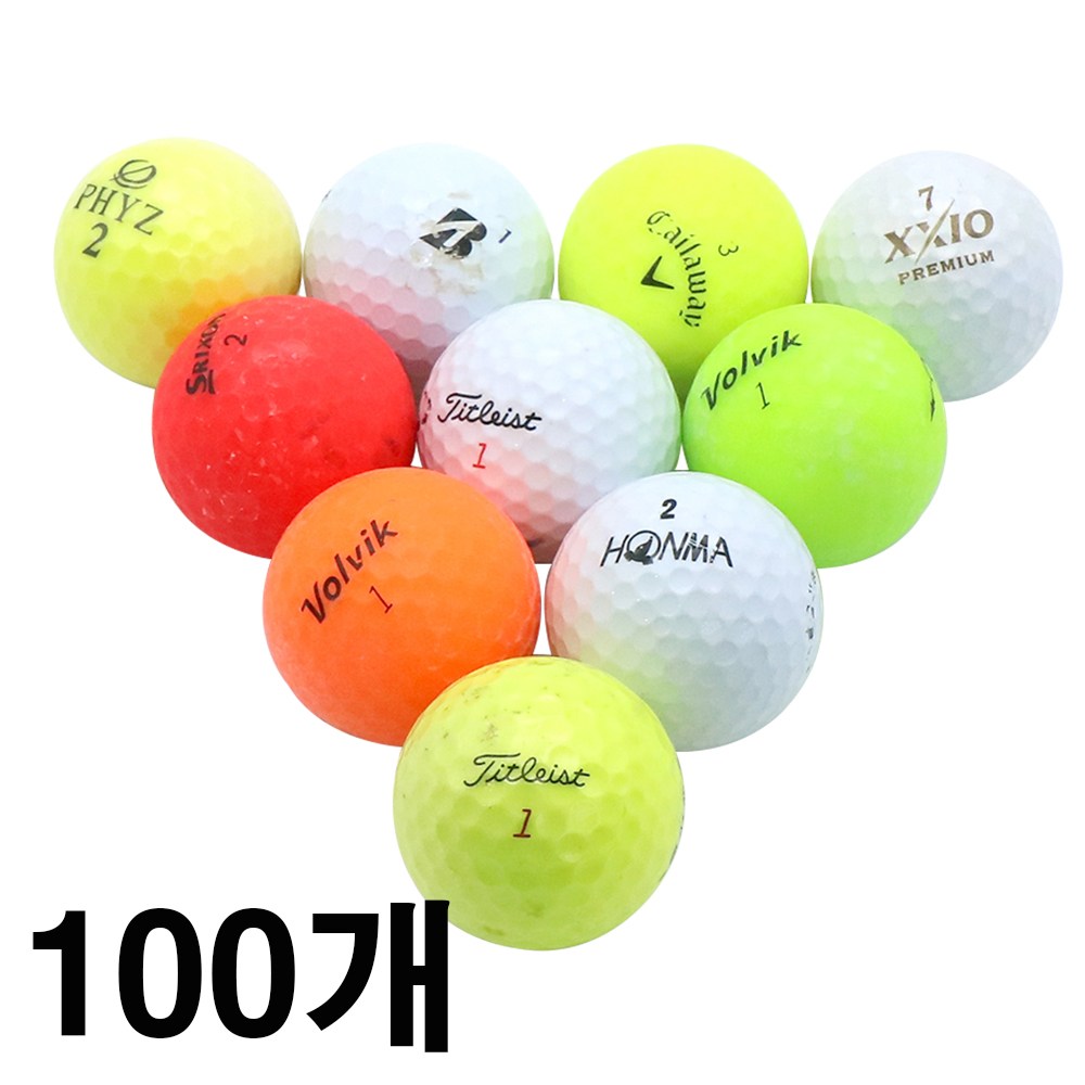 초보자 100돌이를 위한 연습용로스트볼, 혼합, 1개, 100개입 17,500원