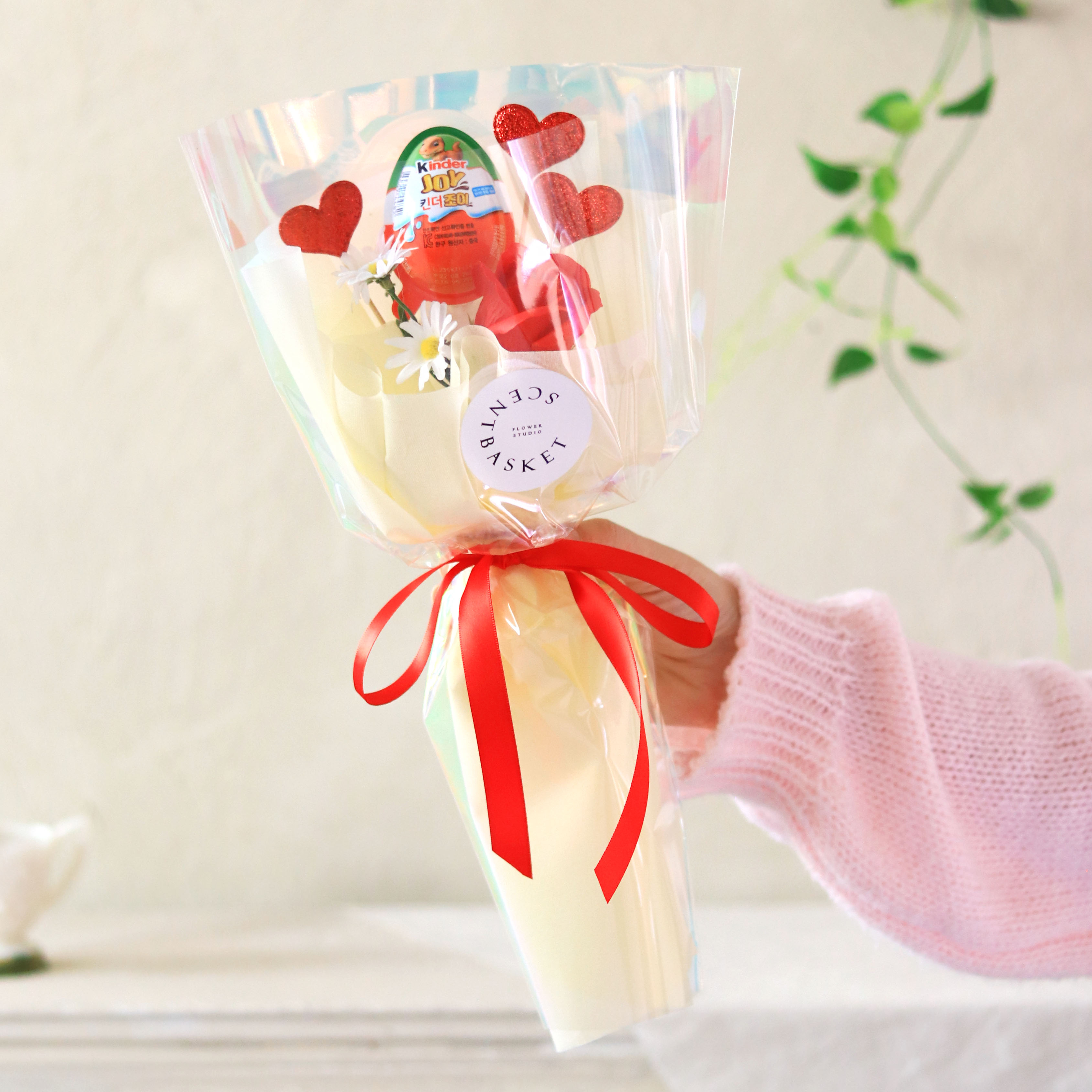 센트바스켓 하트빔 킨더조이 비누 꽃다발 10,320원