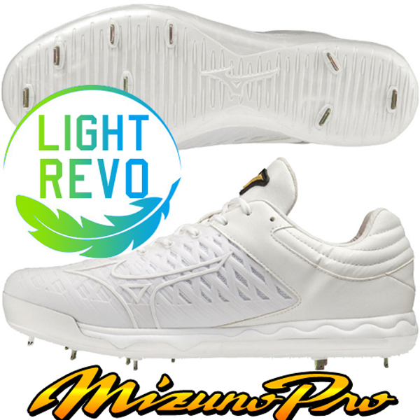 미즈노 프로 징일체형 야구화 11GM220001 (화이트) 215,100원