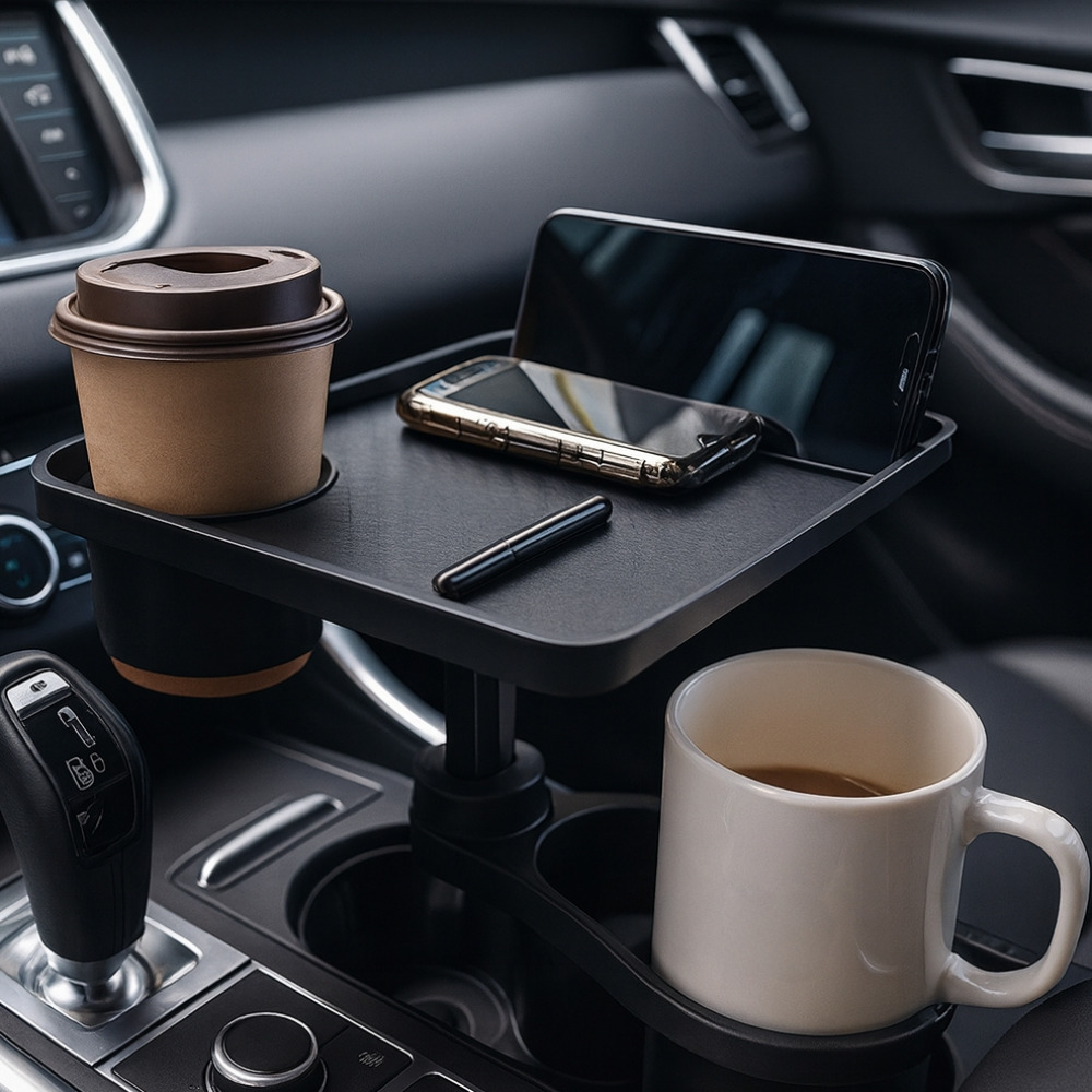 셀레비 차량용 식탁 트레이 테이블 컵홀더, 블랙, 1개 12,600원