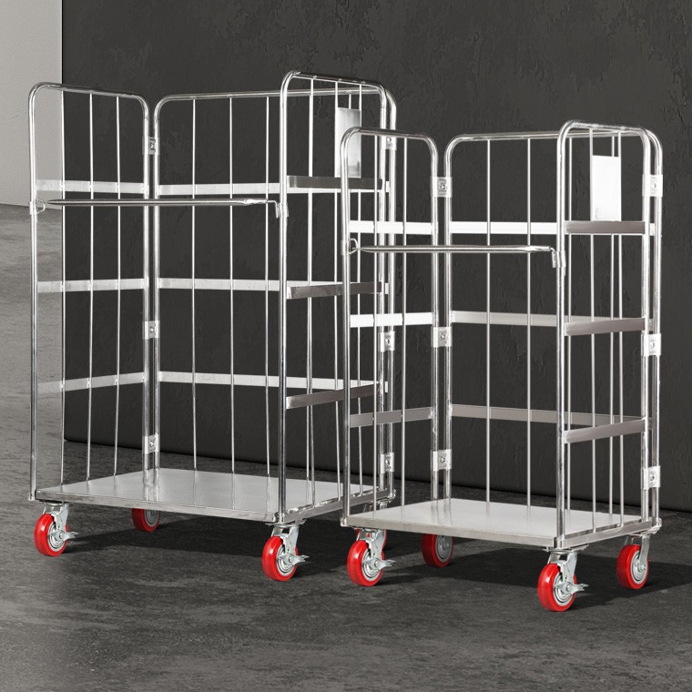 3S 스텐롤테이너 대형카트 접이식끌차 구르마바퀴 이동대차 엘카 1,707,790원