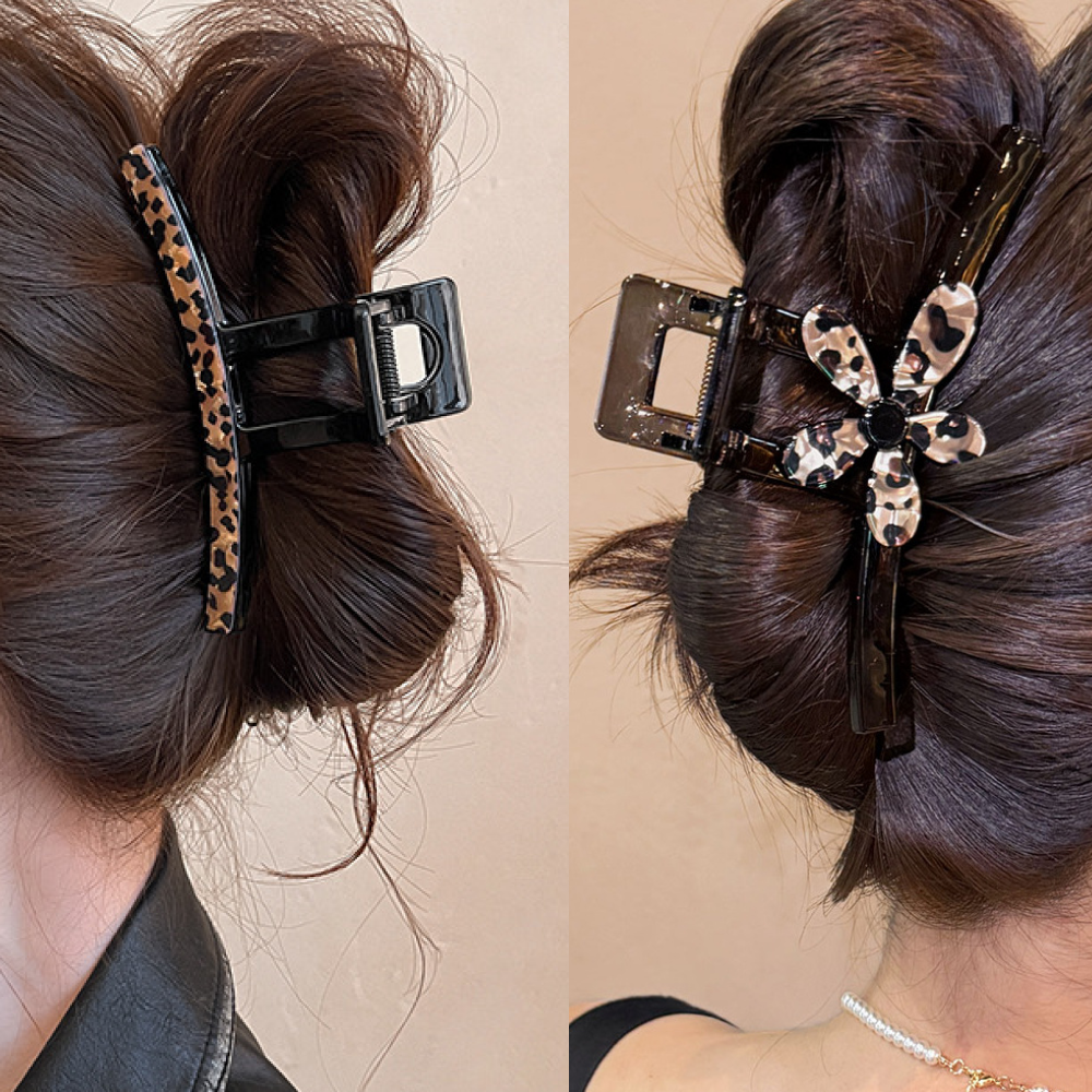 모미엘 (1+1) 프리미엄 빅사이즈 왕 여성 헤어 집게핀 대형 올림머리 반묶음 머리집게 머리핀 14,900원