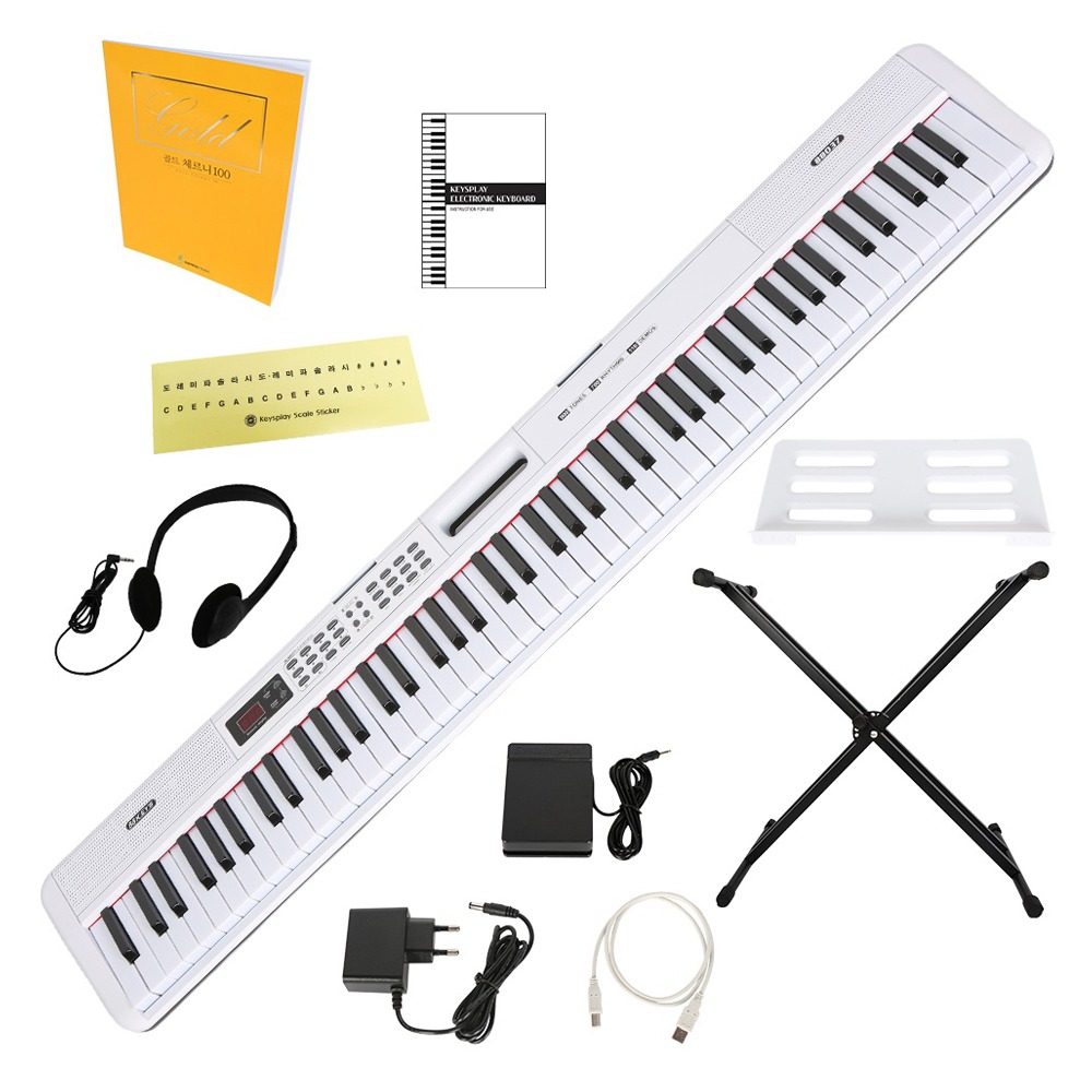 블루엔젤 키스플레이 88건반 전자 디지털피아노 입문, 스탠드, 헤드셋, 스티커, 체르니100교본 169,900원