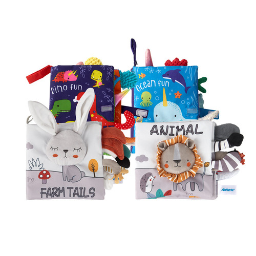 [캐스B]플레이 퍼니헝겊책 4종세트(1604set) 아기 까꿍책 촉각 오감발달 놀이책 49,600원