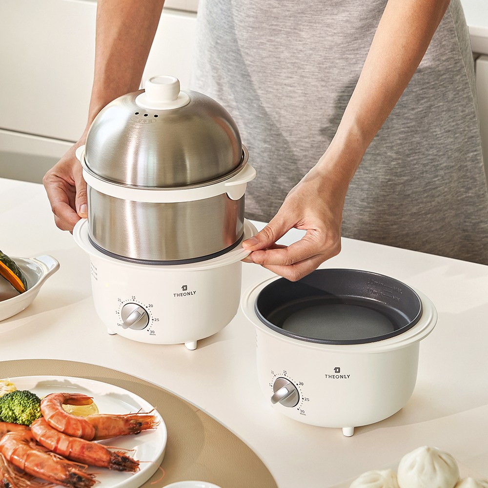 (본사직영) 디온리 올스텐 논스틱코팅 2단 계란찜기 30분 타이머 계란삶는기계 고구마 NBE521S 44,800원