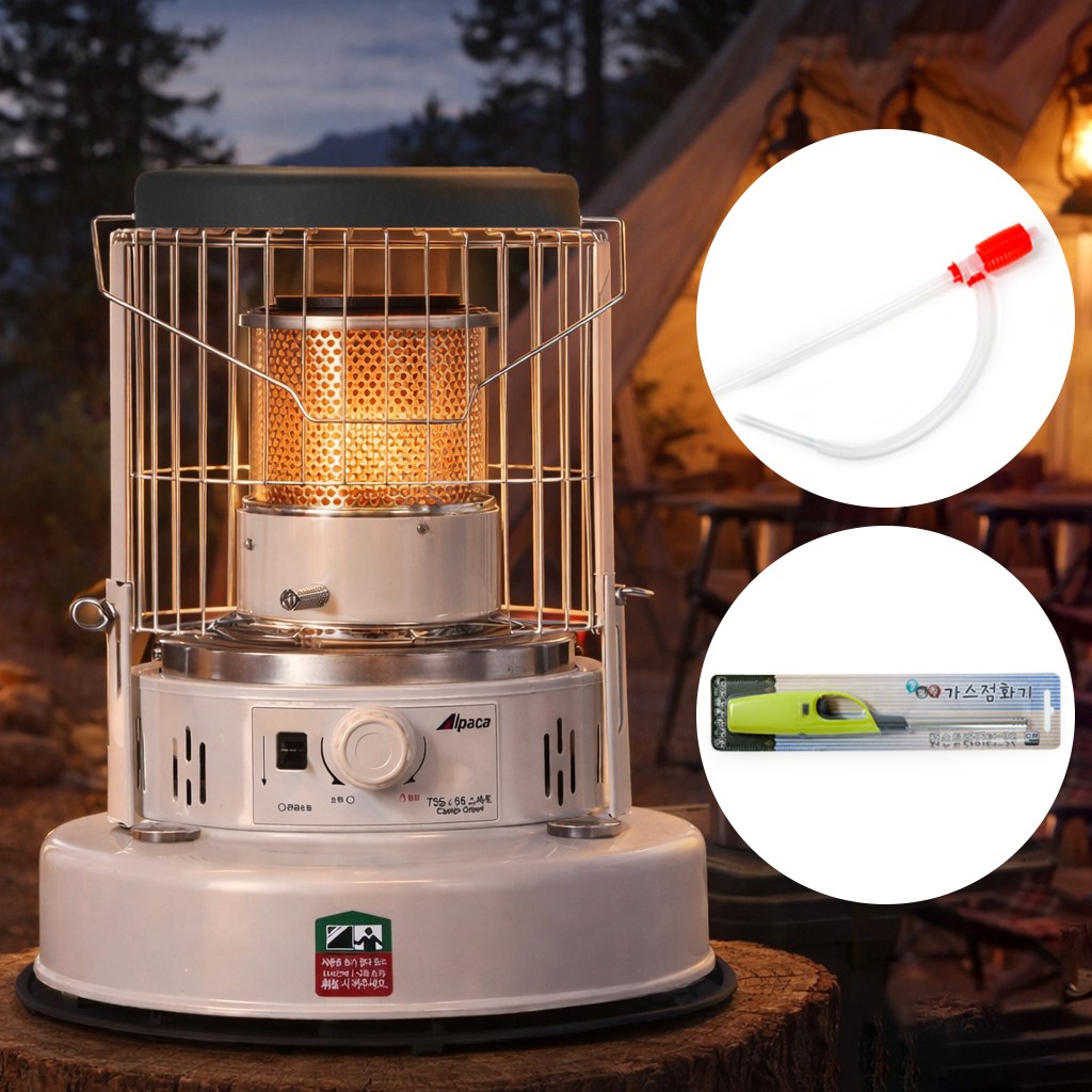 태서알파카 TS-460A 스마트 아이보리 등유 난방기 캠핑난로 가방포함 238,000원