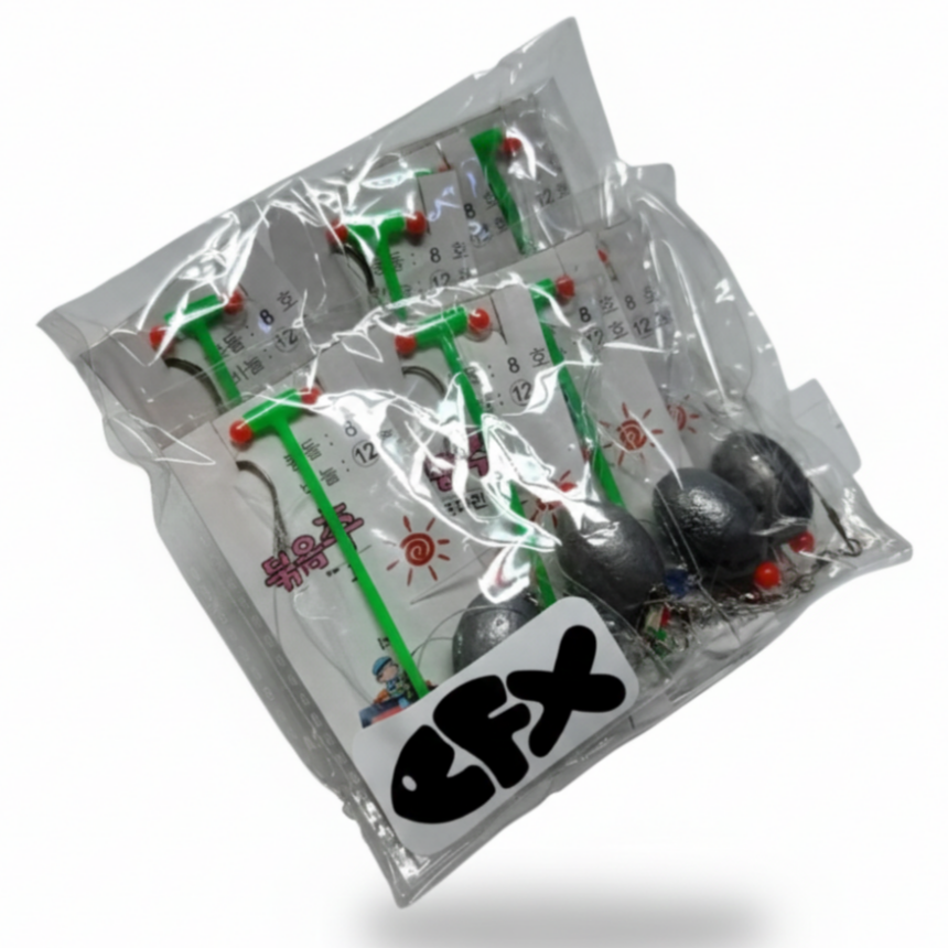 CFX 원투 낚시 묶음추, 1세트, 8개입 8,900원