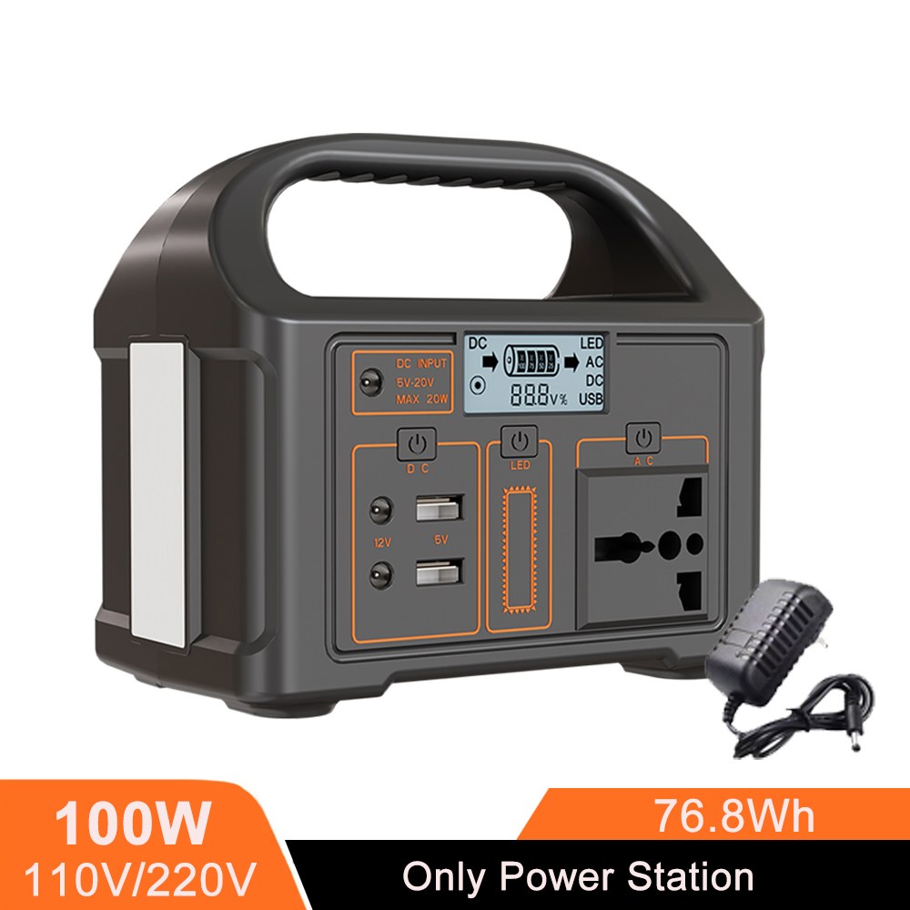 캠핑용 야외용 차박 파워뱅크 대용량 300W 500W 휴대용 발전소 태양열 발전기 460Wh LiFePo4 배터리 110V 220V 에너지 저장 공급 캠핑 RV 여행용 LED 80,000원