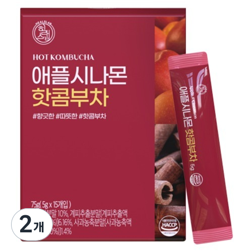 힐스랩 핫 콤부차 애플시나몬, 5g, 15개입, 2개 11,800원