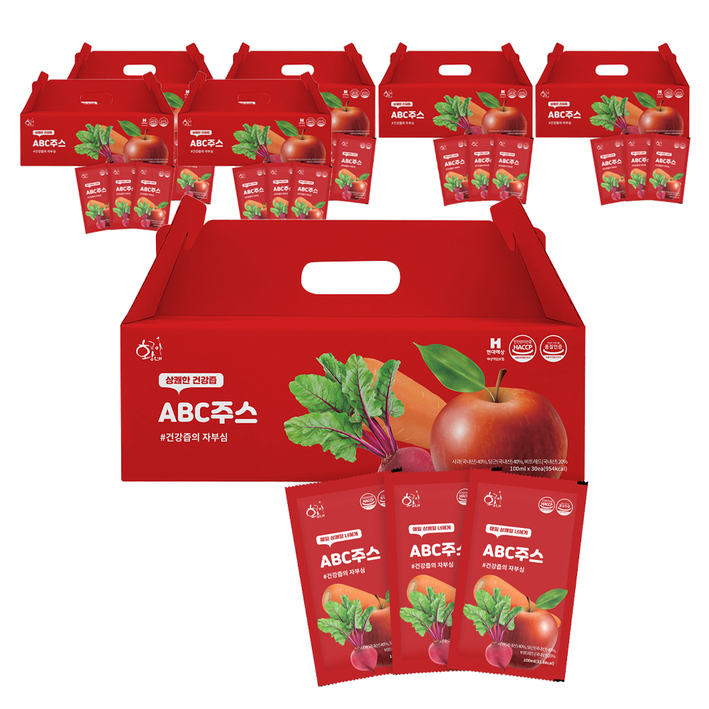 황금이네 국내산 갈아만든 생착즙 ABC쥬스 100ml 30포 165,900원