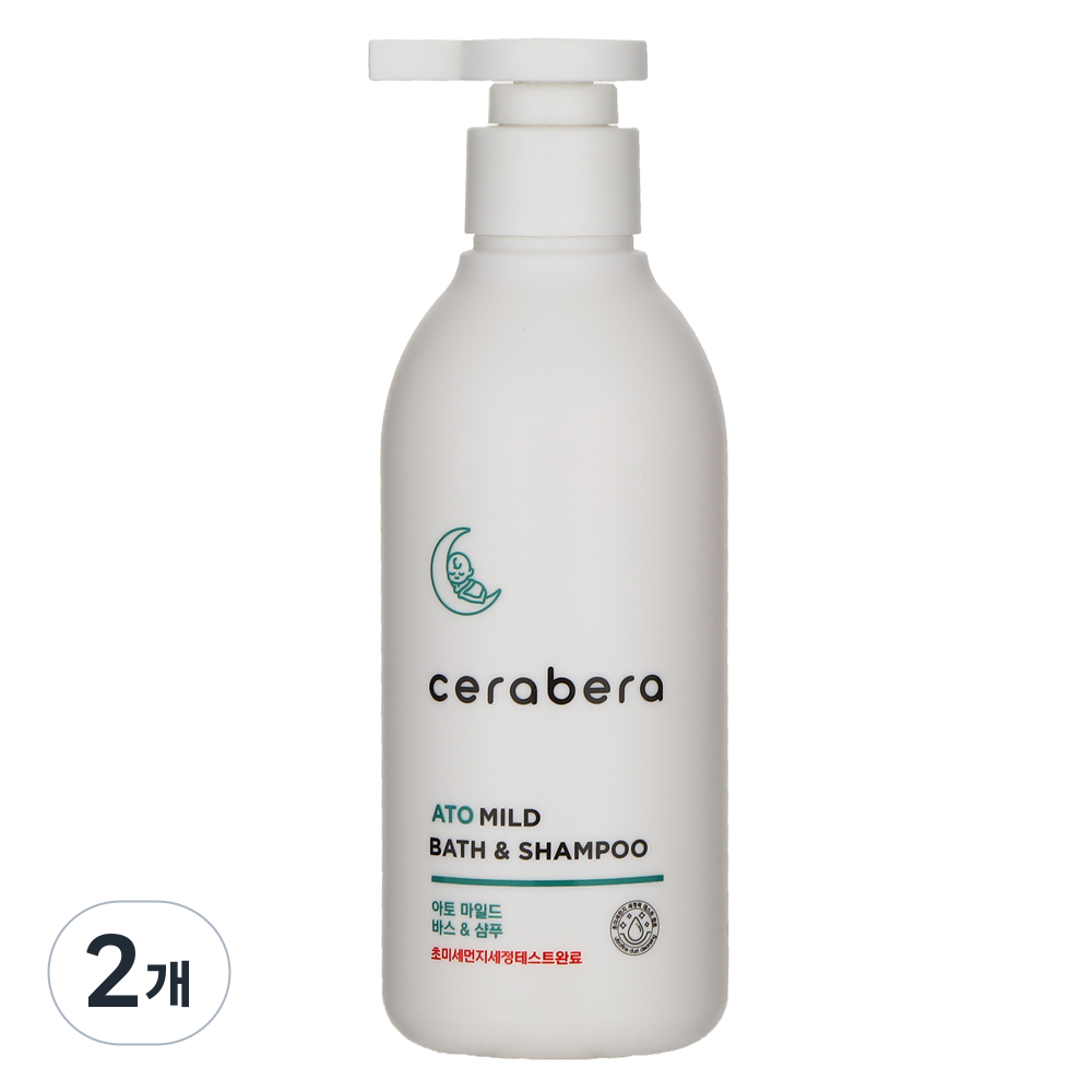 순한샴푸 세라베라 아토 마일드 바스앤샴푸 (약산성 저자극 바디워시 초미세먼지제거), 2개, 300ml 34,000원