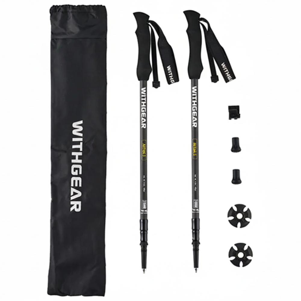 위드기어 에어트랙3 카본 등산스틱 (TPAT1) 초경량 3단 남성 여성 등산지팡이 트레킹폴 케이스 바스켓 하이킹 국내 제작 (국산) 등산 지팡이 149,000원