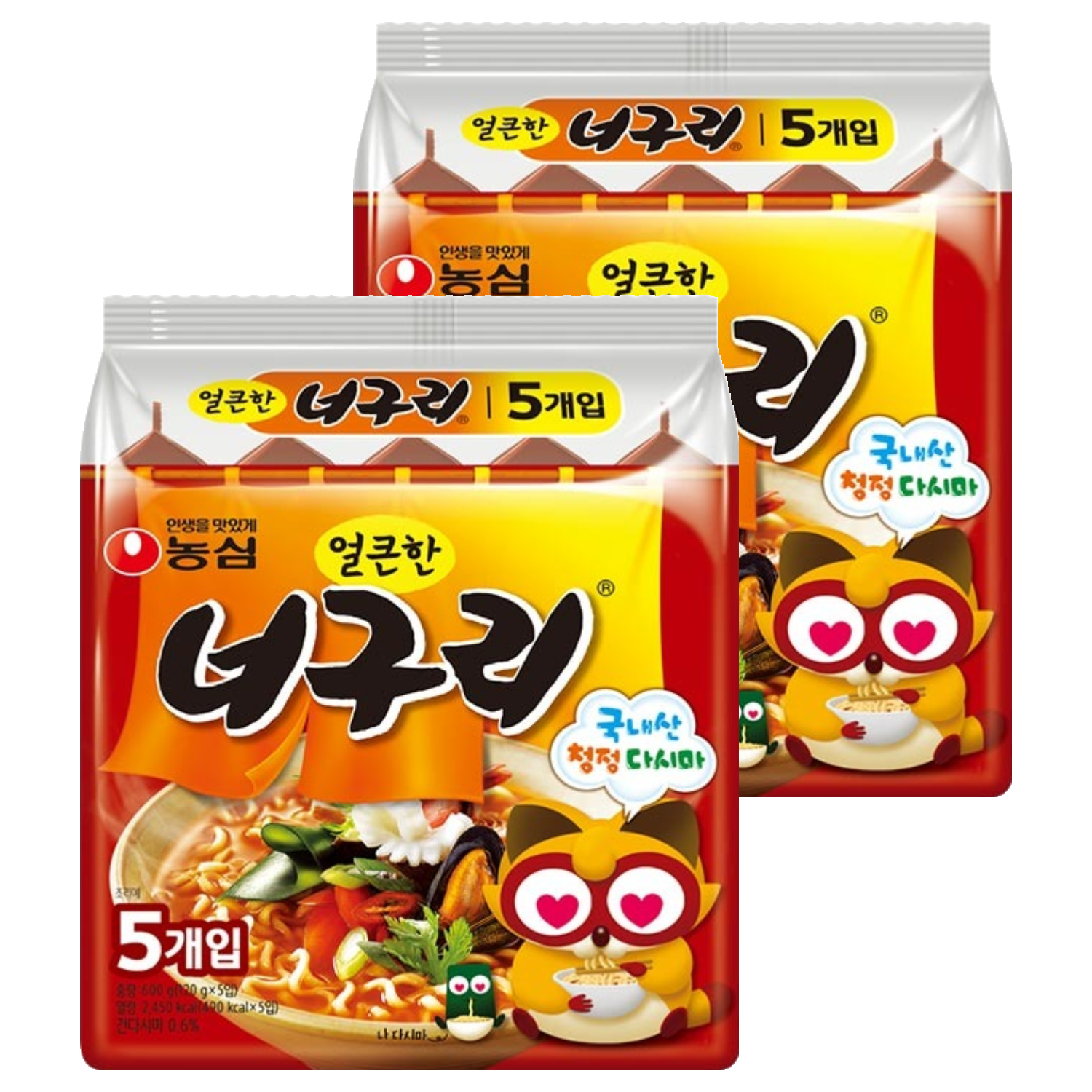 농심 얼큰한 너구리 120g 9,070원
