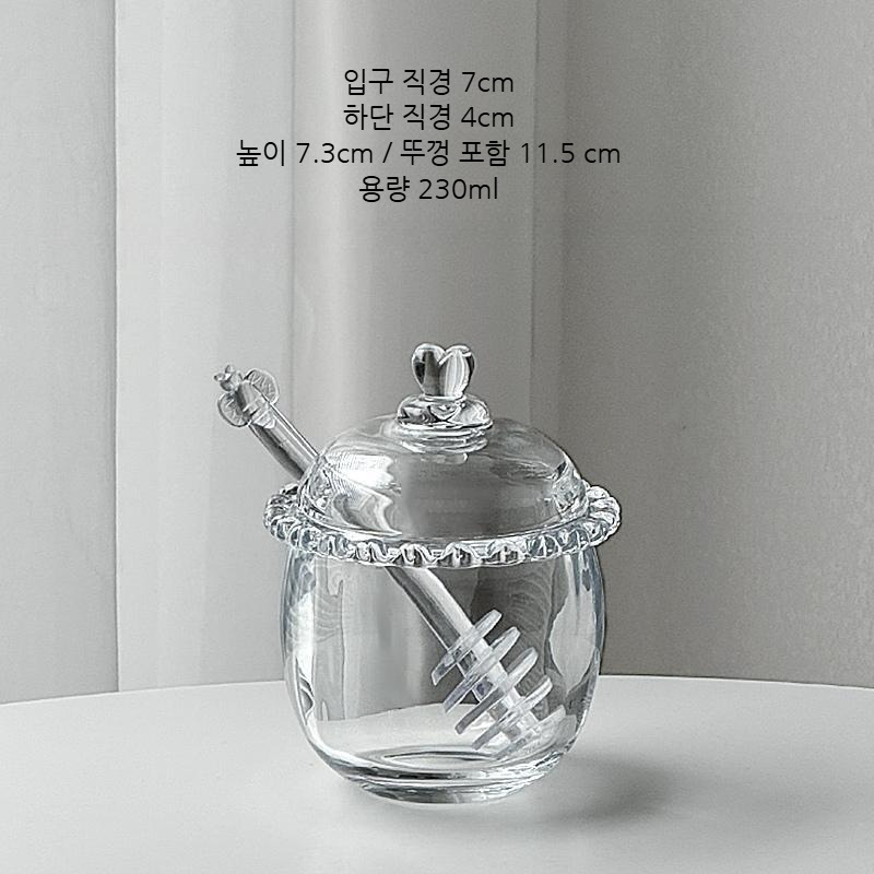 유리 꿀통 시럽병 꿀 보관 용기 허니디퍼 꿀봉 세트 감성 홈카페 15,000원