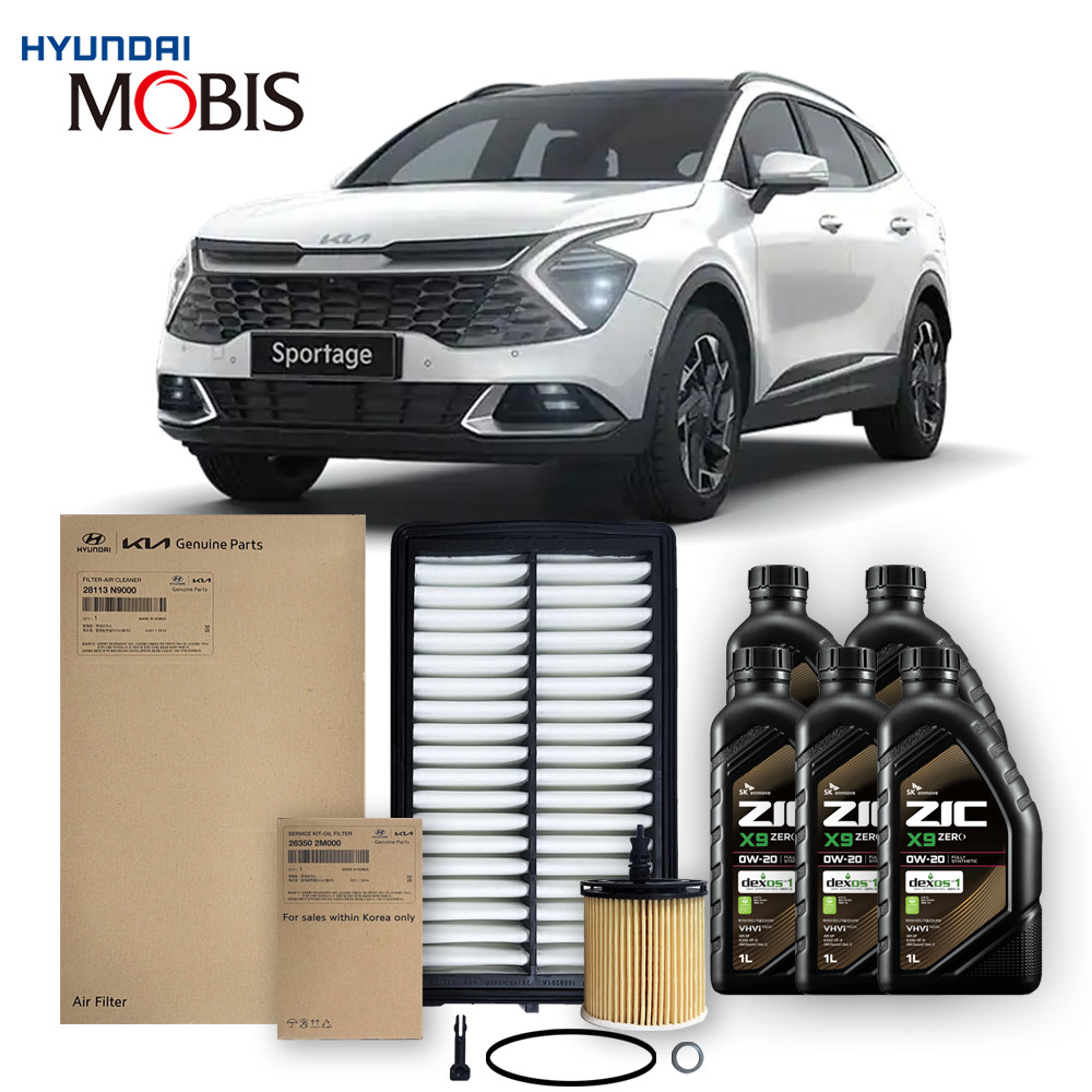 디올뉴 스포티지 NQ5 가솔린(휘발유) 1.6 터보(21년식 이후) 순정필터+지크합성유 5L 125,790원