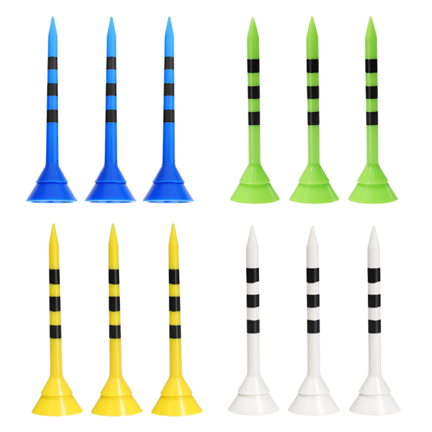 프리존 골프 플라스틱 다단 큰 컵 눈금 티꽂이 12p 83mm, 1세트, 멀티(혼합) 컬러 11,880원