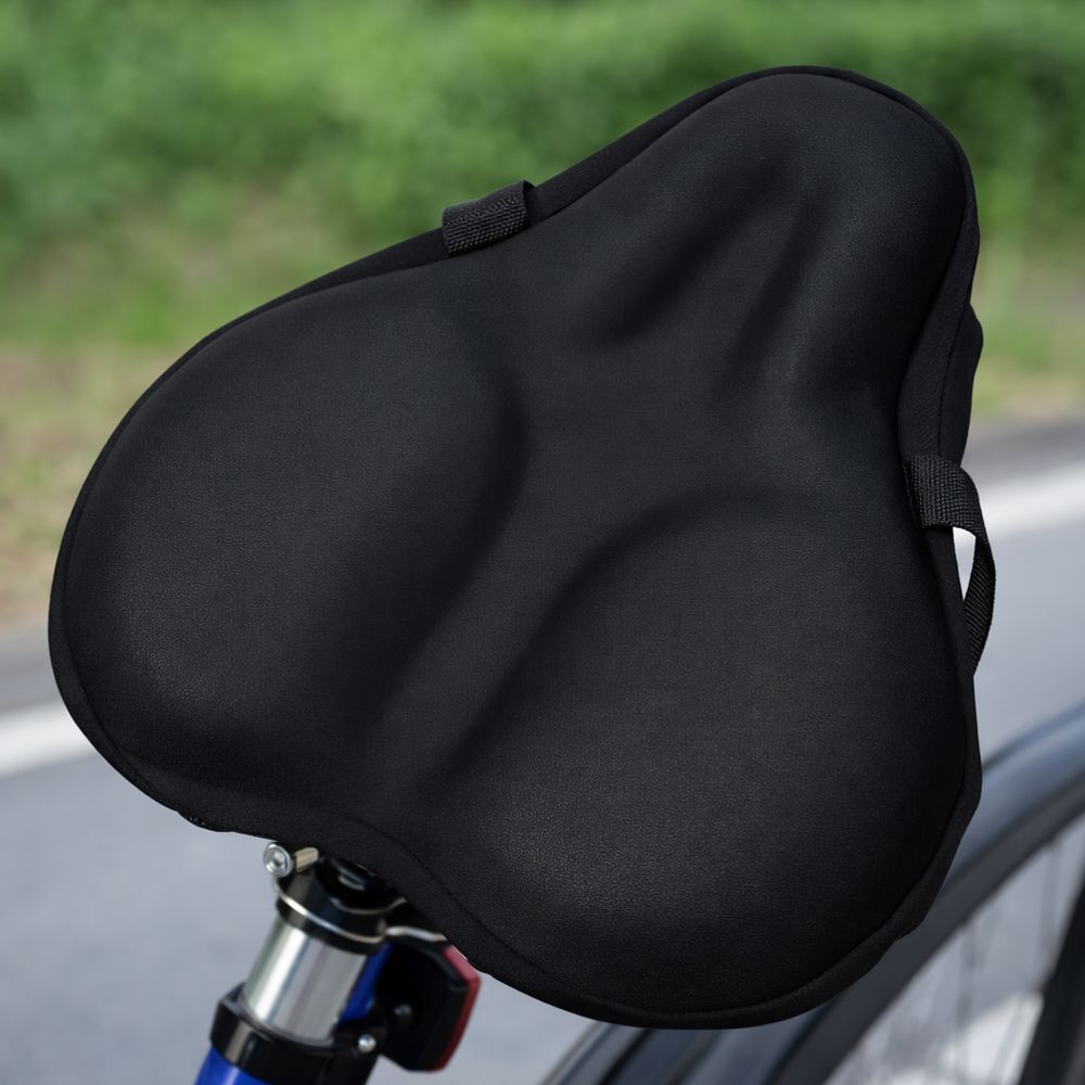 다성 자전거 안장 실리콘 쿠션 커버 자전거용품, 1개, 블랙 13,900원