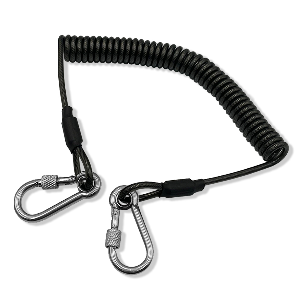 좌우 스크류비너 볼딩 와이어 스프링 스트랩 낚시 낙하 방지 안전 고리 12,900원