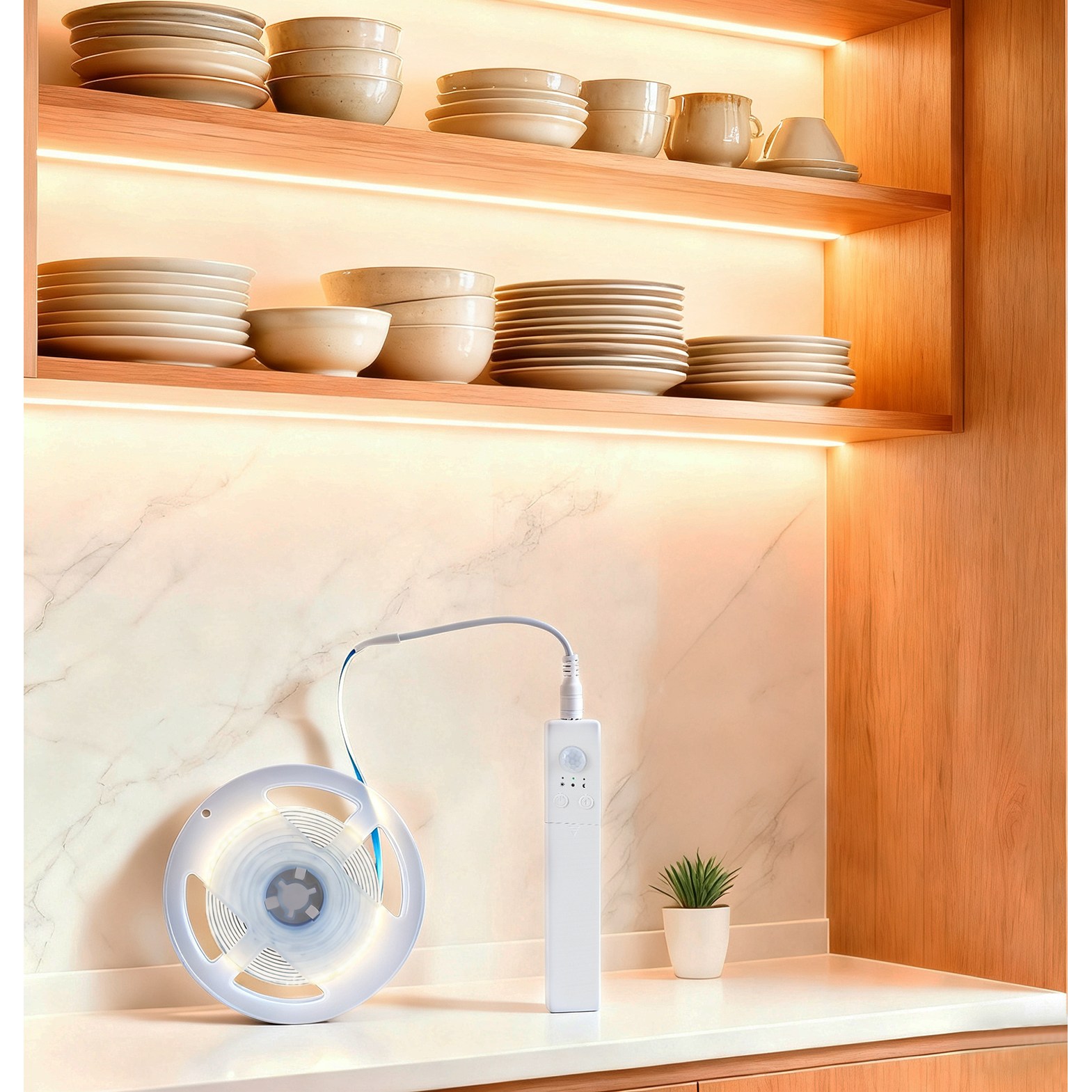 무한 재충전 내장배터리 LED 스마트 센서 줄조명 리모컨 포함 잘라쓰는 간접 조명 19,900원