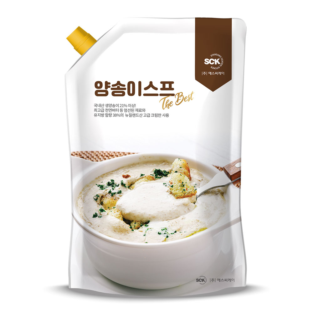SCK파스타몰_양송이 스프 대용량 2kg 천연무염버터사용 소화가 편한 아침식사 대용 스프, 2kg, 1개, 현재가 29,800원