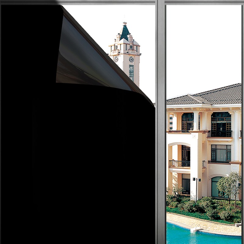 스토리원 단열필름 사생활보호 썬팅 자외선차단 베란다 창문 시트지 U-SSAC74, 암막블랙 22,900원