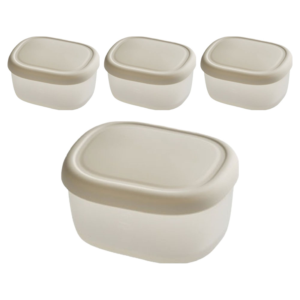 실리팟 실리콘 밀폐용기 크림 소(103 x 80 x 50 mm), 4개, 180ml 25,400원