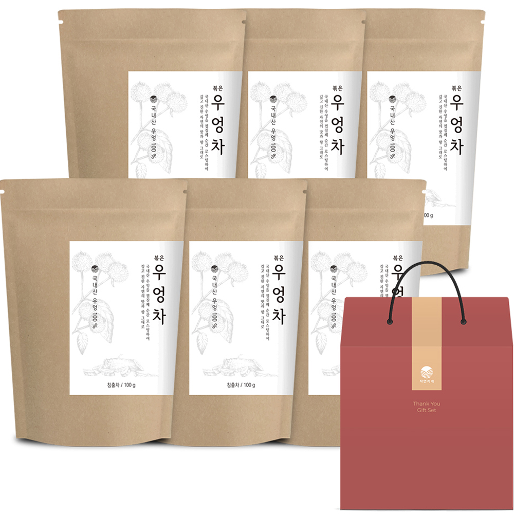 자연지애 껍질째 볶은 우엉차, 1개입, 6개 31,850원