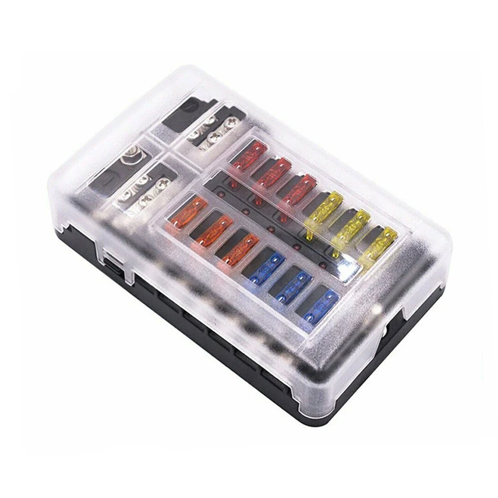 데일리쇼핑 자동차 12구 접지형 휴즈박스 단품퓨즈 홀더 전선 튜닝 DIY 캠핑카 차량 화물차 소켓 케이스 81,500원