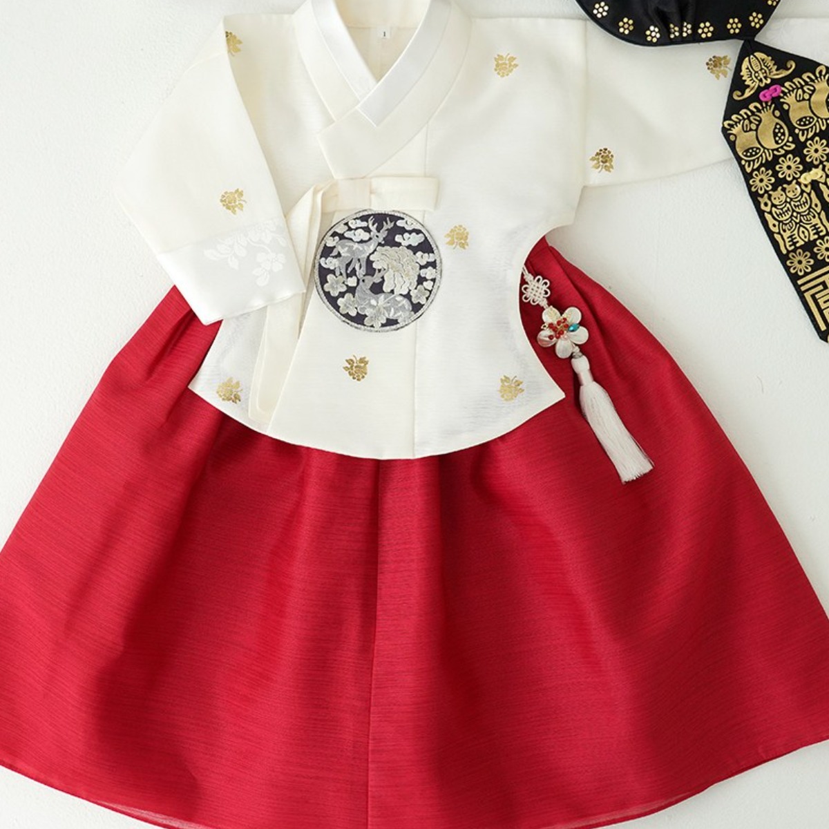 금박당의 빨강치마 고급 여아한복 (백일~10호) 어린이 키즈 돌한복 유아 아동한복 73,000원