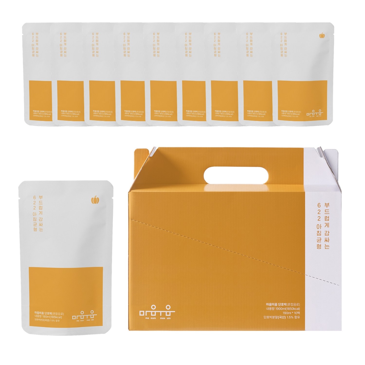 정품 마음미음 영양균형미음 단호박맛, 10개, 190ml 26,300원