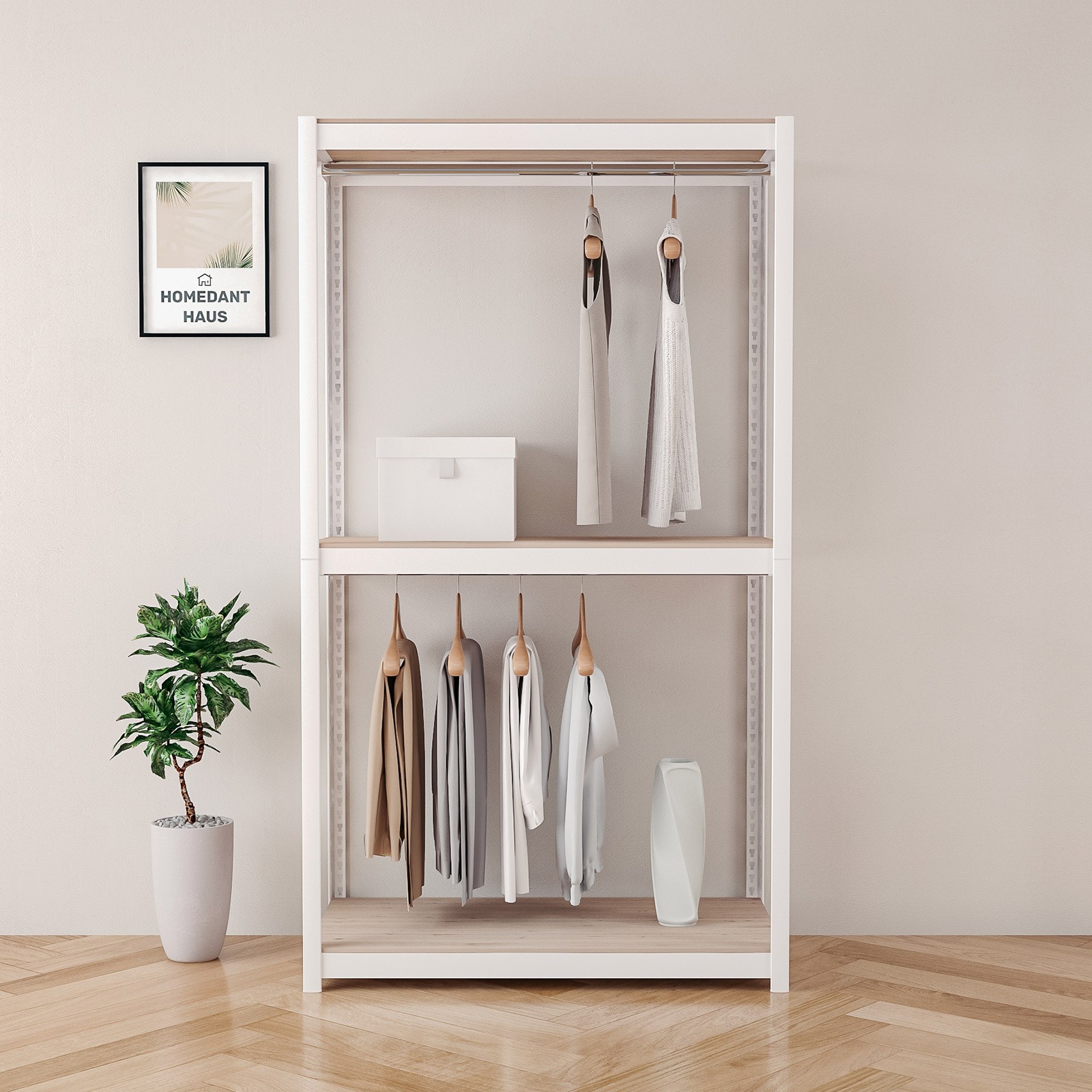 홈던트하우스 국내 제조 스피드랙 업그레이드형 홈던트하우스 무볼트 조립식 행거 125,200원