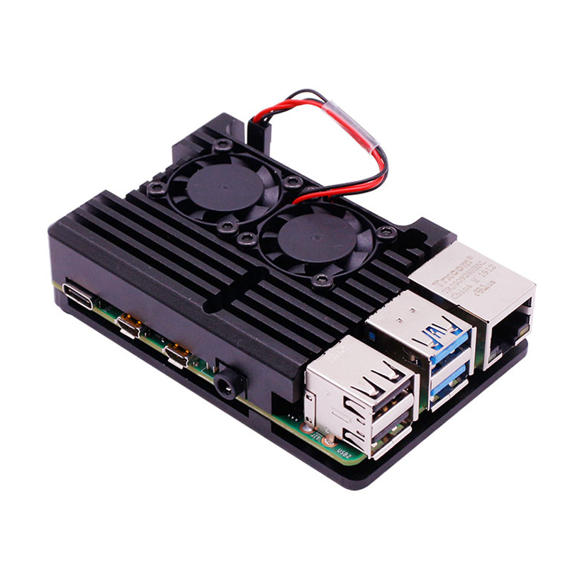 라즈베리파이4 듀얼팬 쿨러 알루미늄케이스 써멀패드포함 9,350원