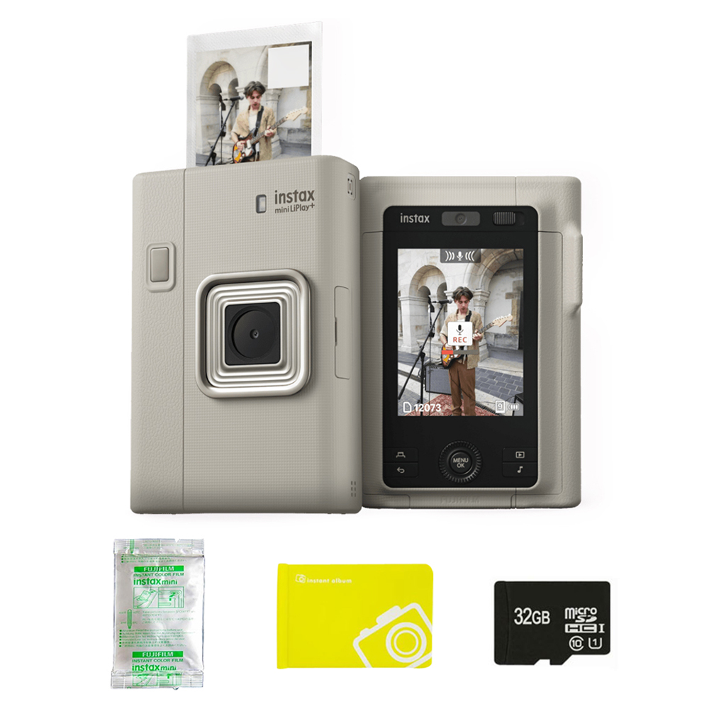 인스탁스 미니 리플레이 플러스 듀얼카메라 샌드 베이지, 필름10p, 32GB 마이크로 SD카드, 오리진 미니앨범 랜덤발송 321,450원