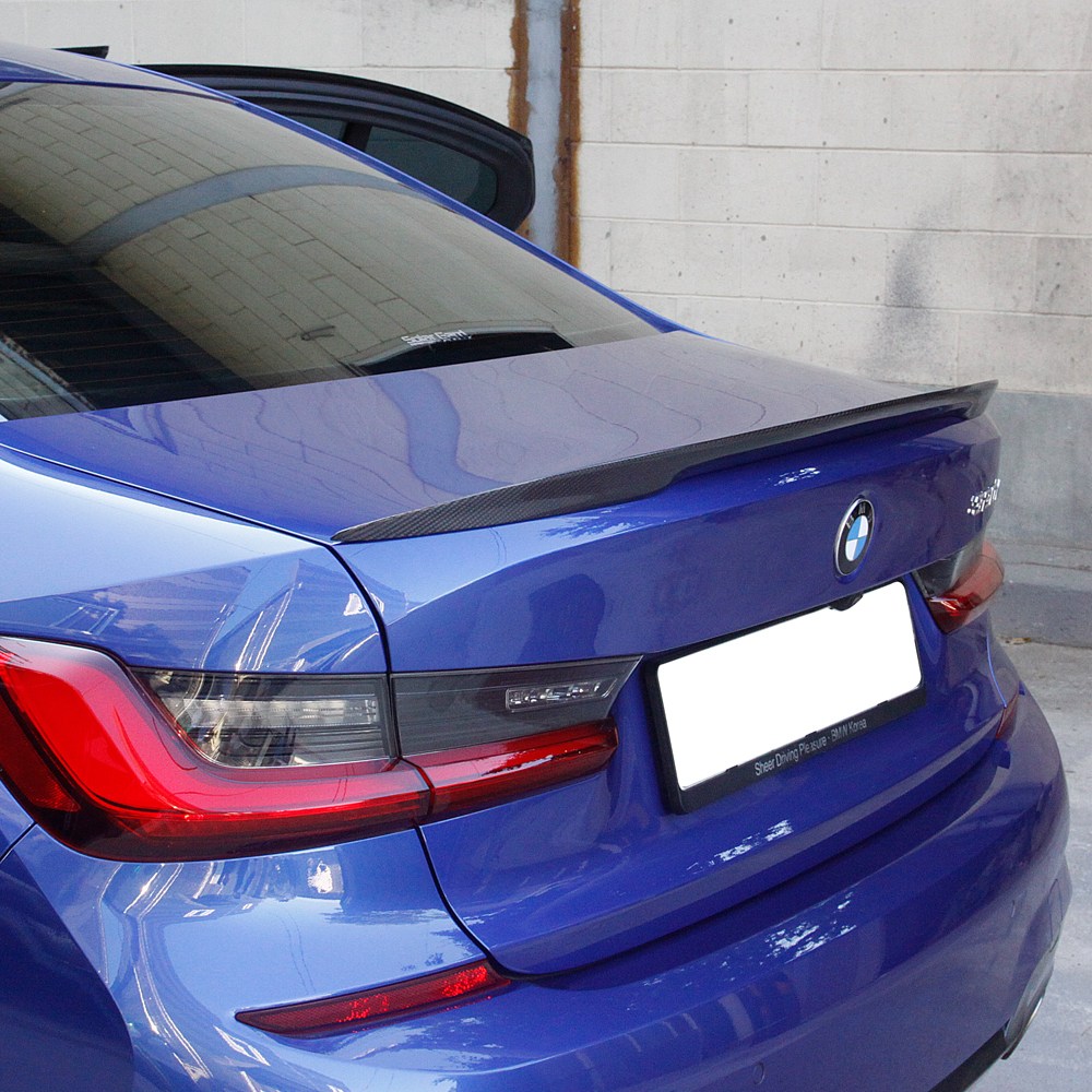 [(주)M오토모티브] BMW G20 트렁크 리얼카본 스포일러 P MP M 퍼포먼스 3시리즈 호환제품, P타입 230,000원