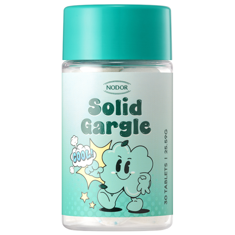 본사공식판매 노도르 고체가글 스트롱민트향 30정 입냄새 제거 구취 관리 구강청결제 휴대용 가글 12,800원