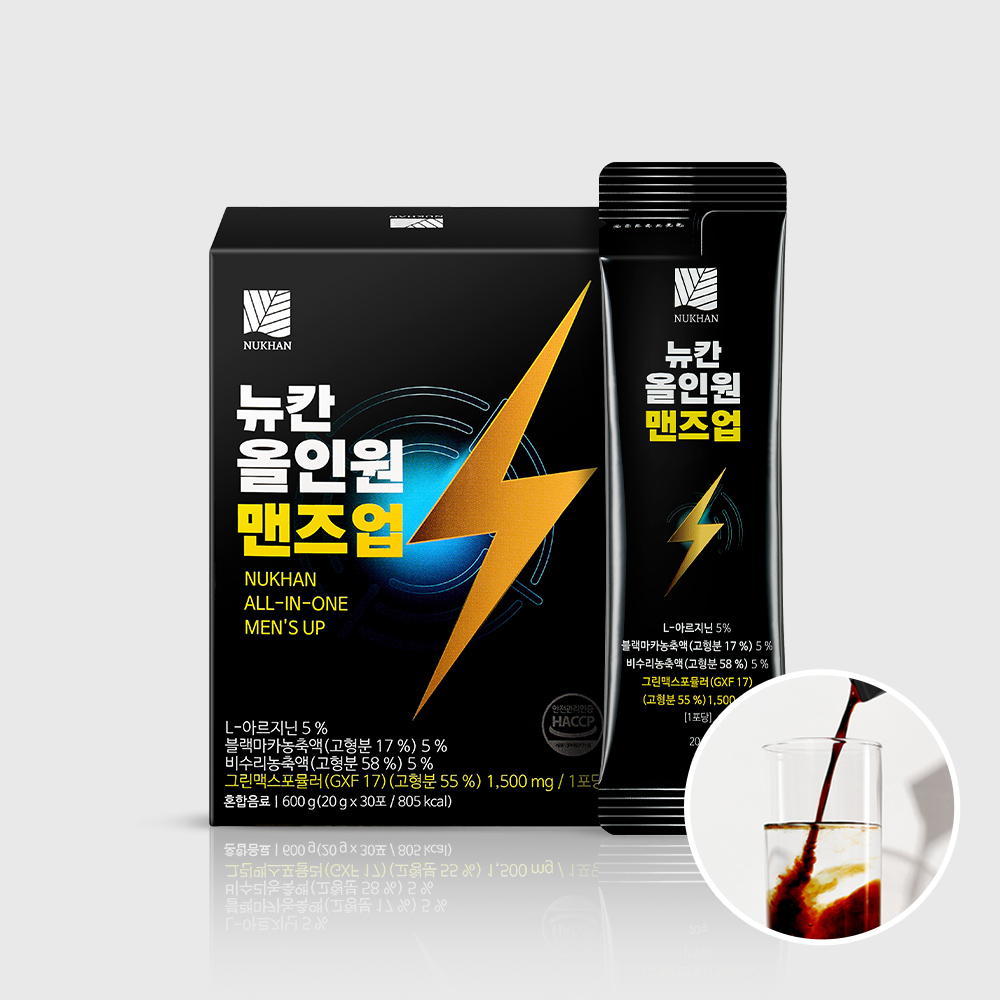 [본사 공식]뉴칸 올인원 맨즈업 액상 스틱 야관문 아르기닌 블랙마카(30포), 300g, 1개 88,990원