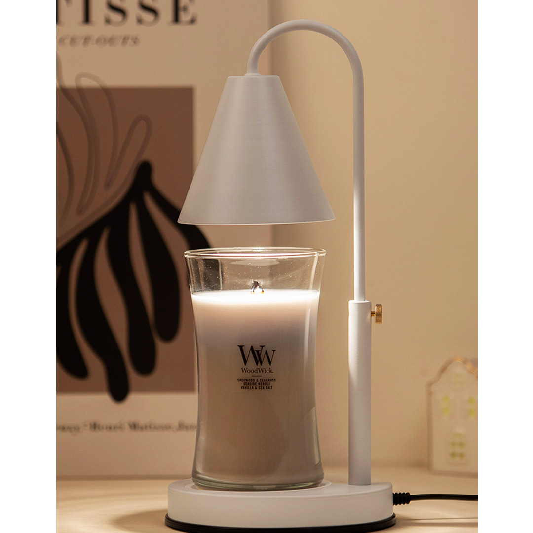 우드윅 자캔들 라지 화이트 호른 캔들워머 세트(밝기,높이 조절, 국내산) 63,900원