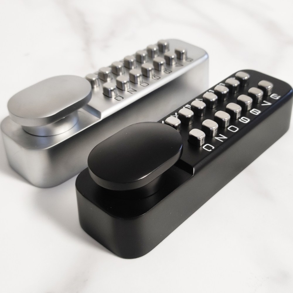 자체브랜드 대문 도어락 기계식 철문 무전원 수동 번호키 자물쇠, 고객직접설치, 은색 54,000원