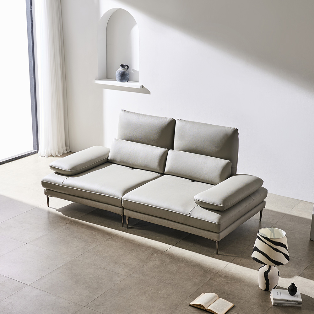 쉐우드가구 아소르 이태리 천연통가죽 천연면피 소가죽 기능성 스윙 소파 3인용 1,999,000원