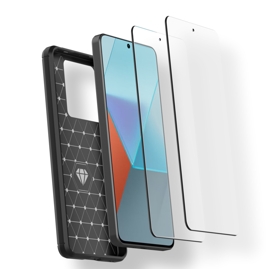 샤오미 레드미 노트 13 호환 블랙 케이스 + 강화유리 2p 5G 프로 4G 일반 13,880원