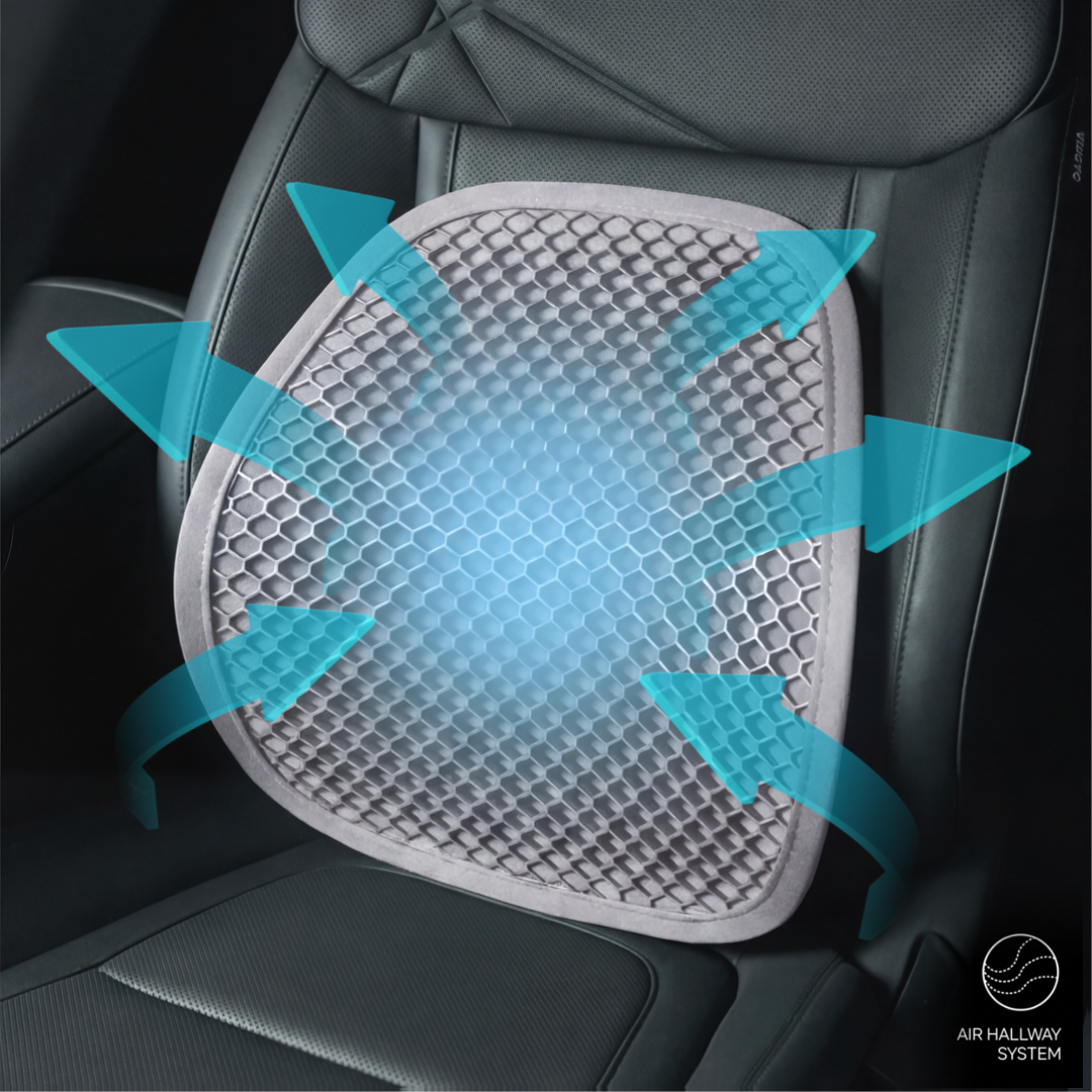 [장시간 운전 최적화]밸런스카 사계절 차량용 허리쿠션, 1개, 크림베이지 17,000원