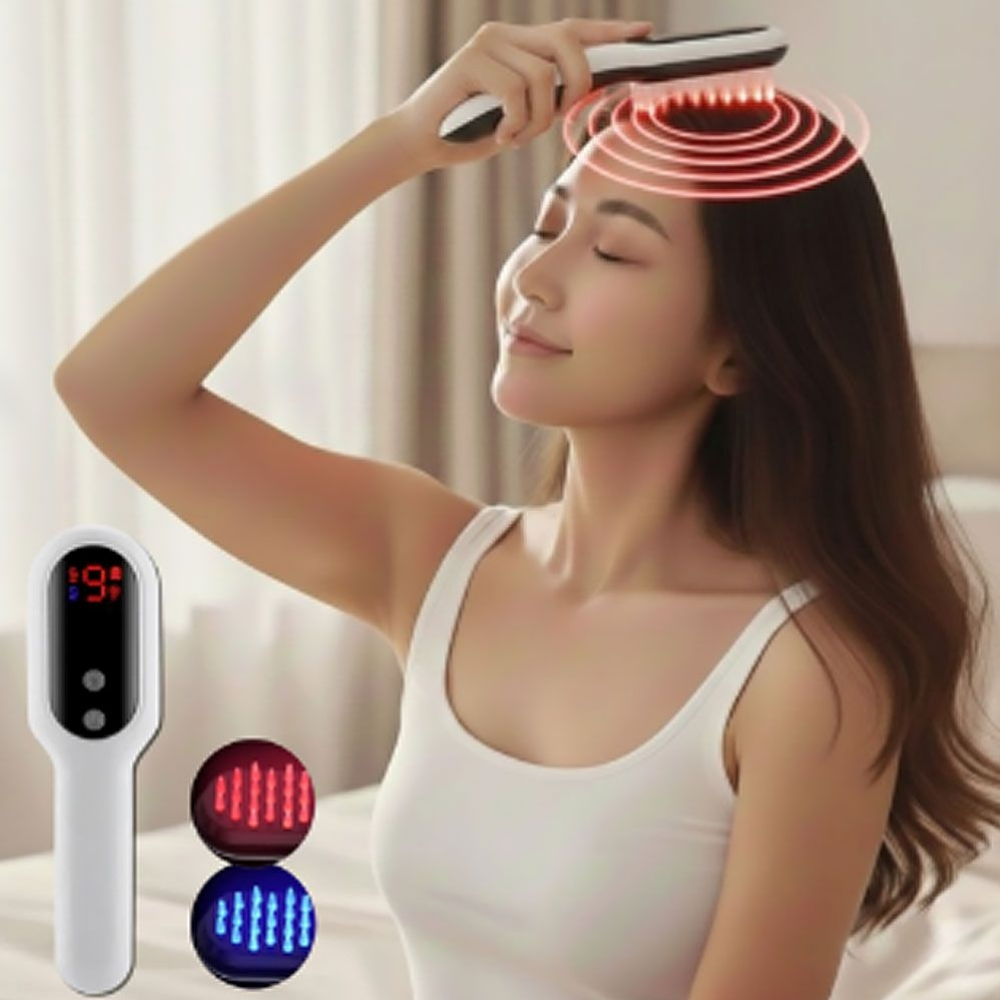 9단진동 두피케어 벨로움 전동 두피 헤어 마사지기, 화이트, VL0001 54,700원