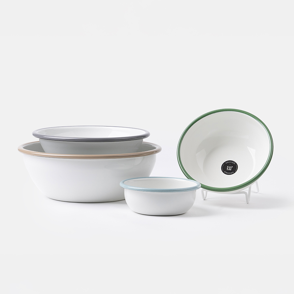 오리지니크 캅카 법랑 접시 파스타 시리얼 플레이팅 보울 세트, 혼합색상, 1세트 123,000원