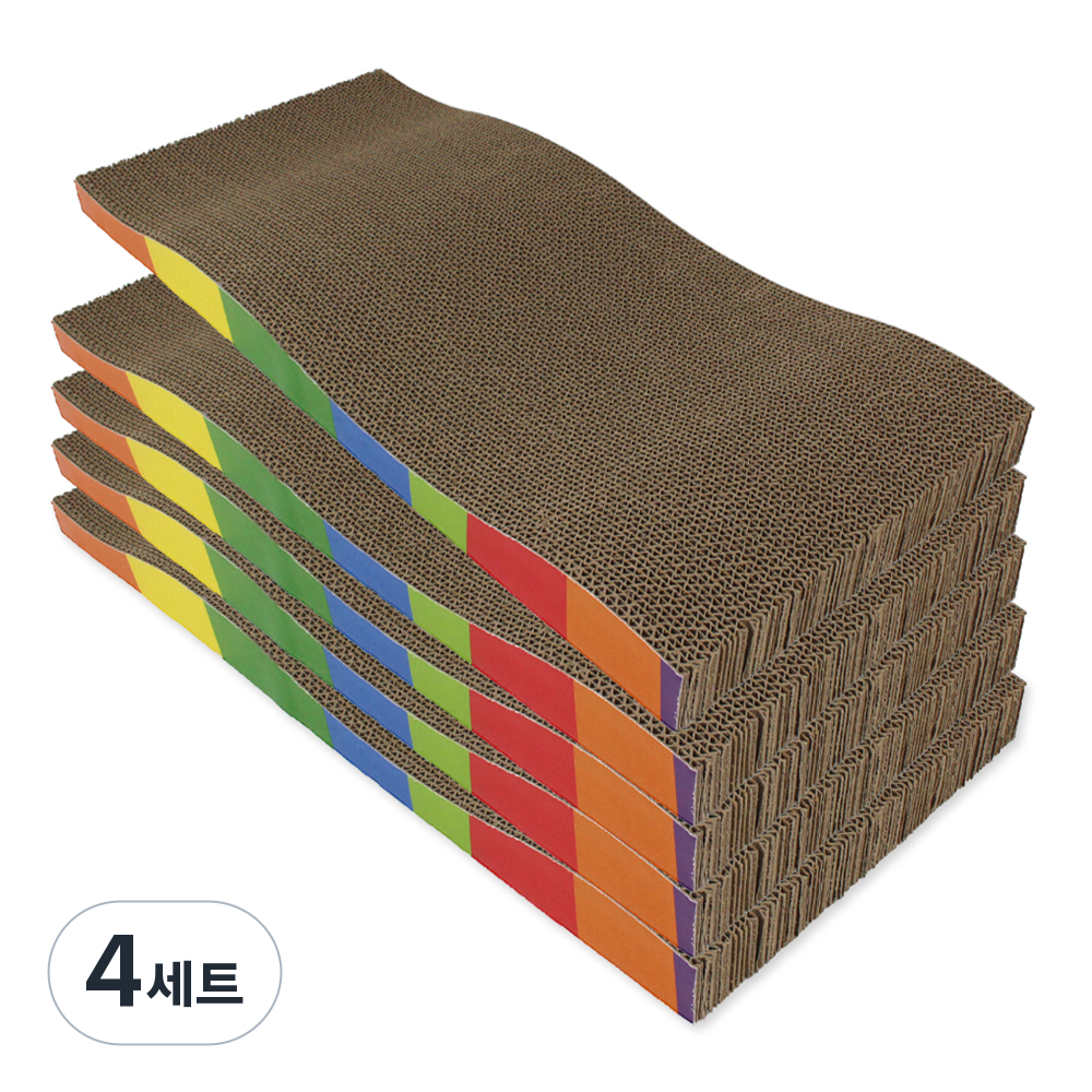 펫츠몬 고양이 레인보우 B골 50cm 평판형 스크래쳐 5종 세트 63,400원