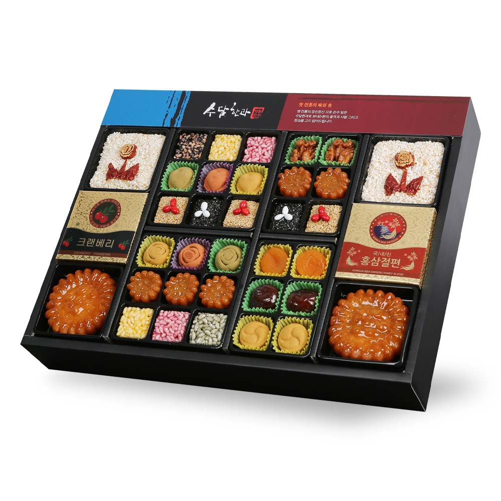 수담한과 고급지함3호 석작 2단구성 한과 선물 세트 31,910원