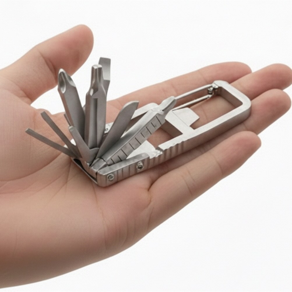 초소형 휴대용 멀티툴 공구 13in1 비너걸이형, 1개 15,500원