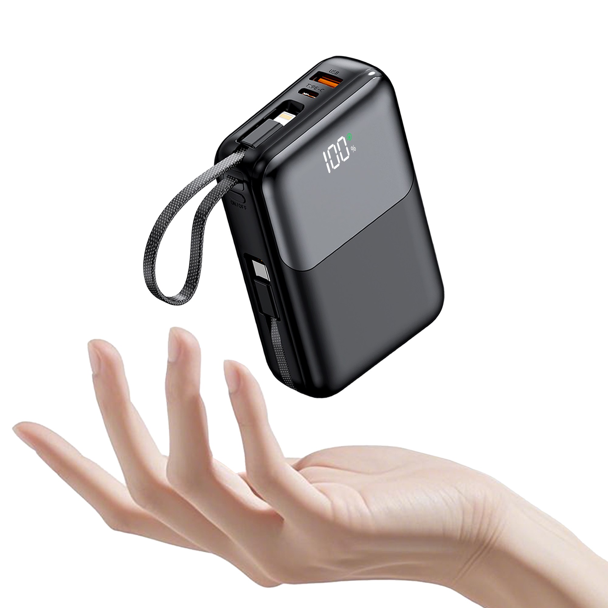 아우스힐 PD 22.5W QC3.0 고속충전 케이블 일체형 대용량 보조배터리 20000mAh 21,800원