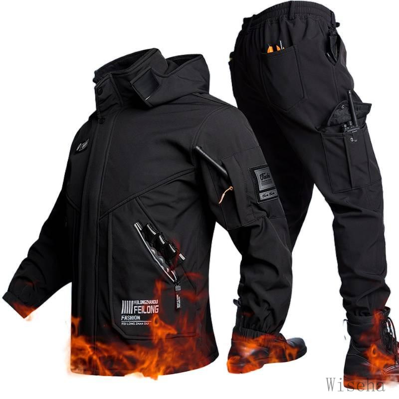 ANYOU 코트 남자 겨울 방수 항고 털 스지끼웨어 방한복 정비복 우주복 따듯한 작업복 아웃도어 레져영 상하복세트 31,710원