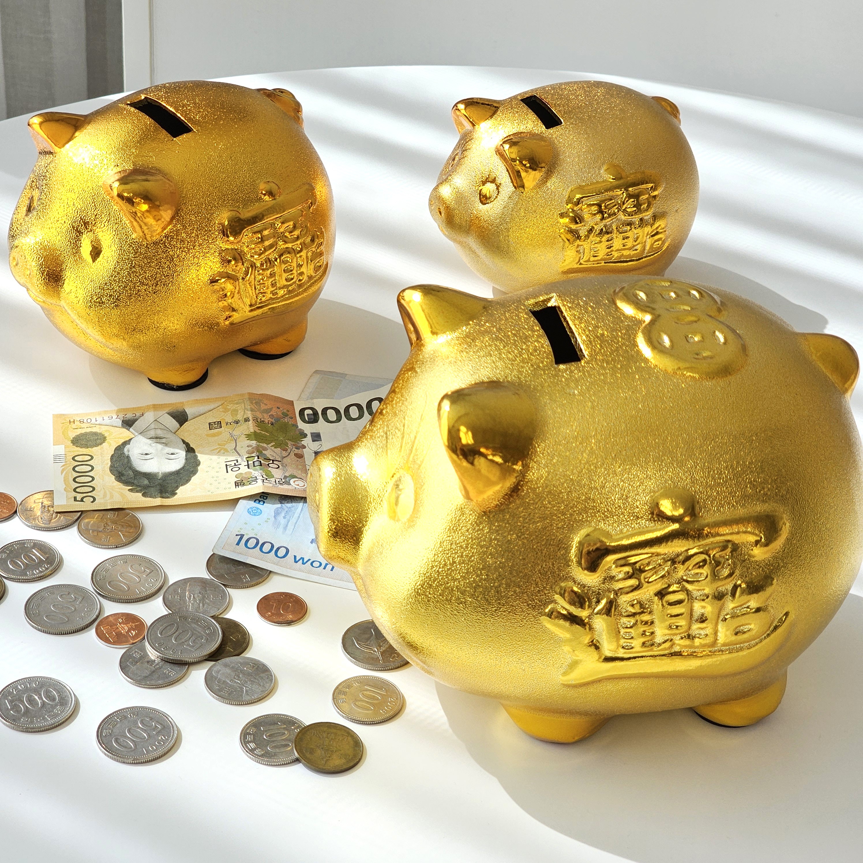 라이프올 황금 돼지저금통 풍수 인테리어 개업 선물 11,770원